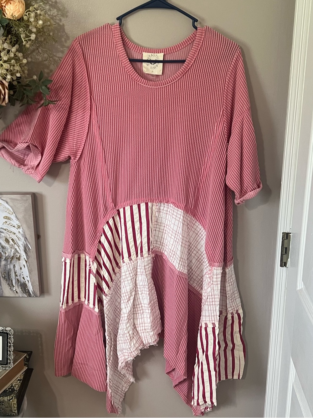 Fantastic Fawn Fuchsia Patchwork Dress